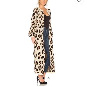 Leopard longline cardigan revolve XS. So soft!